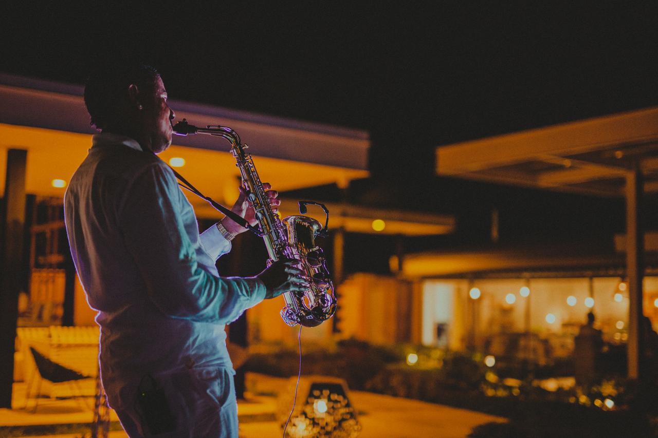 فندق كاتالونيا رويال بافارو - شامل كلياً - للبالغين فقط بونتا كانا المظهر الخارجي الصورة Jazz in the evening